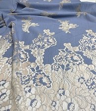 Кружево СКИДКА купон голуб\беж